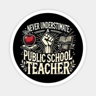 Never Underestimate a Public School Teacher Magnet